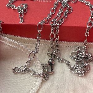 James Avery changeable fob charm Elegant Silver Chain Necklace